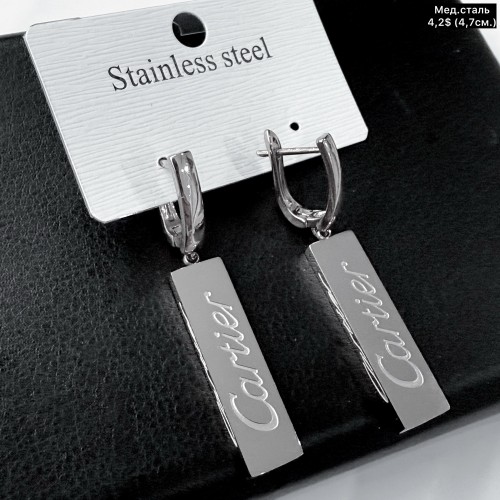 Сережки мед.сталь 10698 (4,7см.)